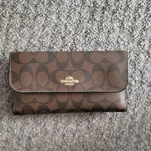 Coach checkbook wallet
